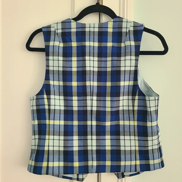 Wildfang Plaid Vest And Pants Suit, XS - Picture 7 of 11